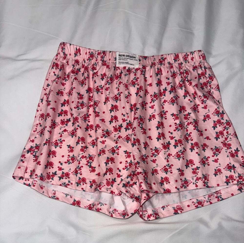 New Design Floral Print Lounge Sleep Shorts